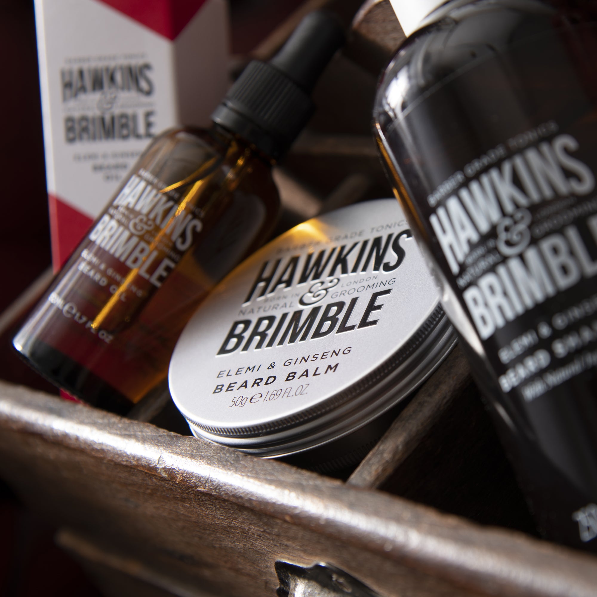 Beard Balm - Beard Care - Hawkins & Brimble Barbershop Male Grooming Products for Beards and Hair