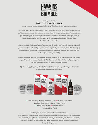 Grooming Essentials Product Launch (Press Release) - UK