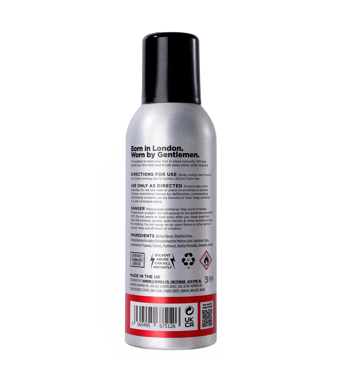 Hawkins &amp; Brimble Ultra Hold Hair Spray (150ml)